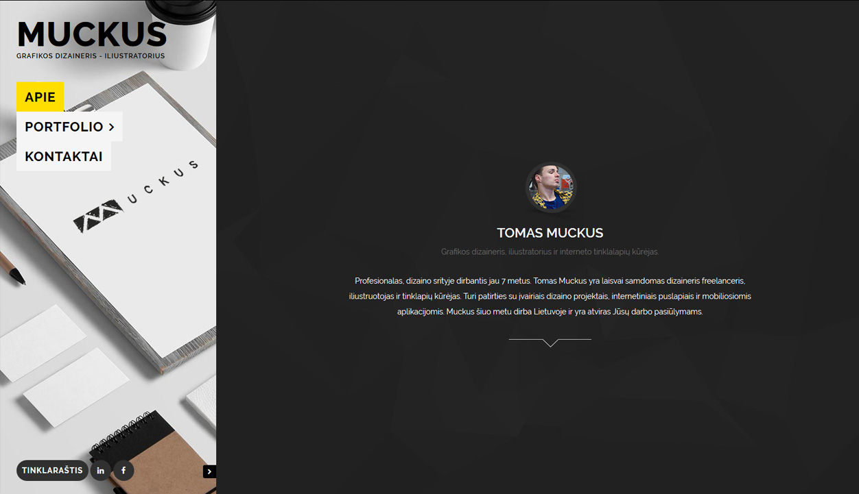 muckus dizainas puslapis tinklapis 7 puslapiu.lt